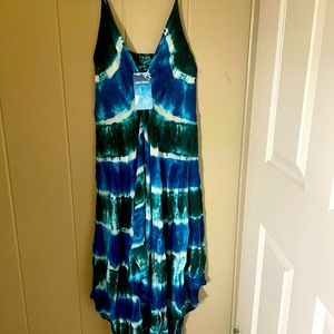 Tie dyed beachy cotton dress